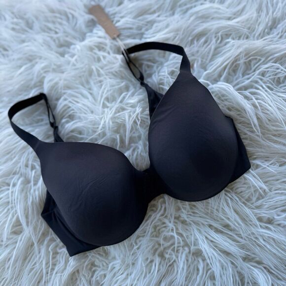Skims Smoothing Intimates Full Coverage Lightly Lined Bra Onyx Size 34D - Picture 2 of 7
